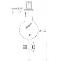 Воронка делительная шарообразная с тефлоновым краном